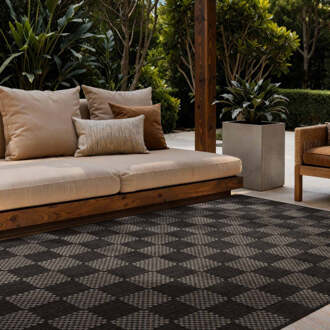 Ted Baker Vloerkleed Dorothy Rechthoekig - Zwart Wit 230x160cm - Polypropyleen - Dekbed-Discounter.nl