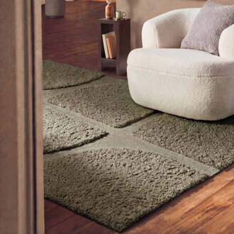 Ted Baker Vloerkleed Jasper Rechthoekig - Groen 150x80cm - Polyester - Dekbed-Discounter.nl