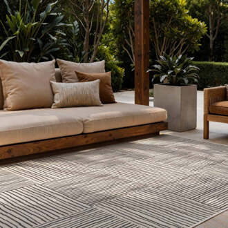 Ted Baker Vloerkleed Nightingale Rechthoekig - Zwart Wit 170x120cm - Polypropyleen - Dekbed-Discounter.nl