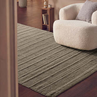 Ted Baker Vloerkleed Parker Rechthoekig - Grijs 230x160cm - Wol - Dekbed-Discounter.nl