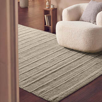 Ted Baker Vloerkleed Parker Rechthoekig - Natuurlijk Wit 230x160cm - Wol - Dekbed-Discounter.nl