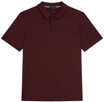 Ted Baker Zeiter Slim Fit Heren Bourgondisch Polo Shirt - maat S Bourgogne