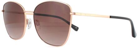 Ted Baker Zonnebril TB1524 Demi 400 Demi Goud Bruin Verloop - One Size