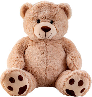 Teddy beer knuffel van zachte pluche - 64 cm zittend/100 cm staand