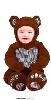 Teddy Beer Pakje Baby Bruin - Kastanje