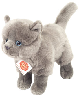 Teddy HERMANN ® kartuizer kat staand donkergrijs, 20 cm