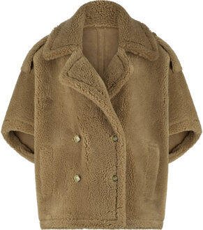 Teddy jas/poncho Jagger  camel - XS,S,M,