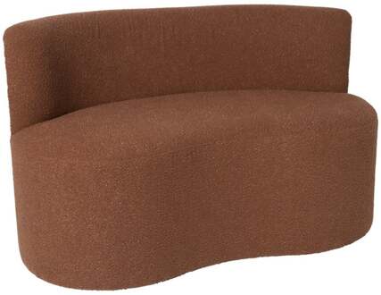 Teddy loveseat fauteuil - bruin - 71x120x71 cm