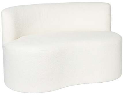 Teddy loveseat fauteuil - wit - 71x120x71 cm