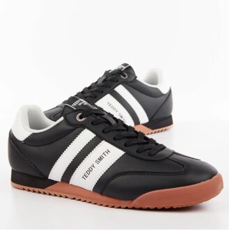 Teddy Smith heren linie sneaker - maat EU 41 Zwart