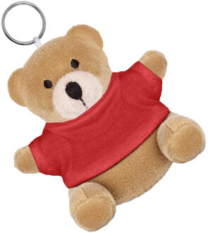 Teddybeer sleutelhanger - maat One size Rood