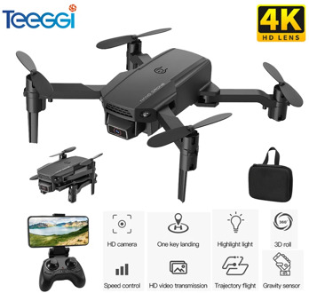 Teeggi KF611 Mini Drone With 4K HD Camera 1080P WiFi FPV RC Drones Foldable Drone Altitude Hold RC Quadcopter Quadrocopter Kid