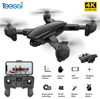 Teeggi SG701 SG701S GPS RC Drone with 5G WiFi FPV 4K HD Camera Quadcopter Optical Flow Foldable Mini Dron VS E520S SG907 F3 S167