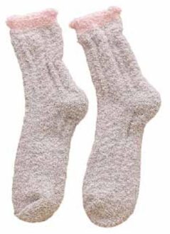 Teen Sokken Dikke Warme Bont Fleece Vloer Sokken Accessoires Sport Sokken Sportkleding Vrouwen Winter Pluizige Lange Sokken khaki