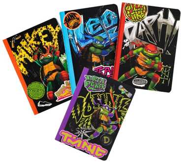 Teenage Mutant Ninja Turtles 4-Pack Notebooks