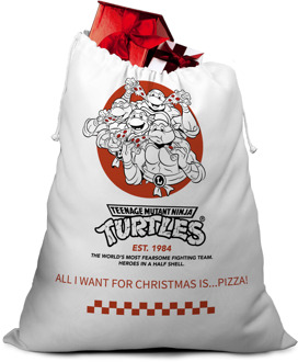 Teenage Mutant Ninja Turtles All I Want For Christmas Is... Pizza! Christmas Santa Sack