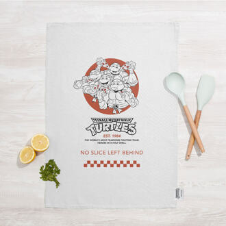 Teenage Mutant Ninja Turtles By The Slice Cotton Tea Towel - Wit