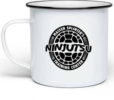 Teenage Mutant Ninja Turtles Master Splinter's Ninjutsu Training Center Enamel Mug - White