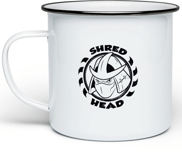 Teenage Mutant Ninja Turtles Shred Head Enamel Mug - White
