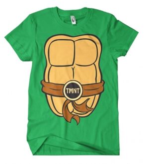 Teenage Mutant Ninja Turtles T-shirt - groen - heren - korte mouwen - verkleed shirt Multi