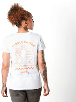 Teenage Mutant Ninja Turtles Turtle Power Women's T-Shirt - Wit - XL