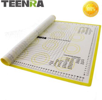 TEENRA 1 stks 66*46 cm Non Stick Rolling Deeg Mat Siliconen Bakken Matten En Liners Oven Siliconen Gebak mat Bakvormen cozinha