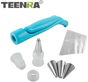 TEENRA 1 stks/set Deco Icing Pen Nozzle Set Klonteren Decorating Icing Piping Tips Gebak Pen Zak Cake Decorating Gereedschap
