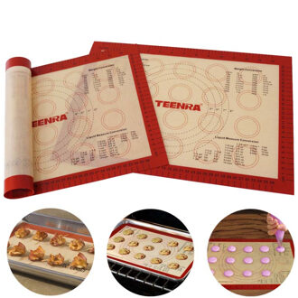TEENRA 2 Stks/set non-stick Macaron Bakken Mat Siliconen Matten Bakken Liner hittebestendig Bakplaat Set Gebak gereedschap