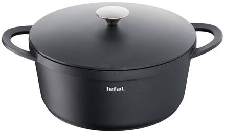 Tefal E21853 Trattoria braadpan 28cm + deksel Pan Zwart