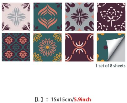 Tegel Floor Stickers Pvc Waterdichte Zelfklevende Decals Retro Diy Muur Grond Decor Muur Vloer Stok, voor Badkamer Keuken Trap