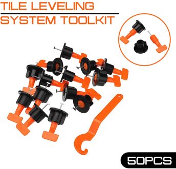 Tegel Leveling Systeem Toolkit Niveau Wiggen Uitlijning Spacers 50Pcs Voor Spacers Locator Tang Vloeren Wandtegel Carrelage