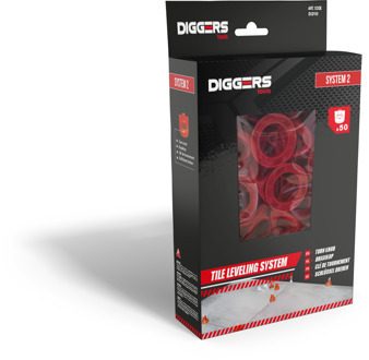 Tegeldraaiknop | 50 stuks | Systeem 2 - DIG750