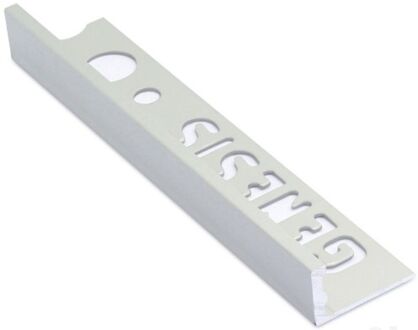tegelprofiel aluminium recht 8 mm (voor esa080.81), mat zilver