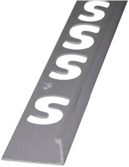 Tegelprofiel Faktum Recht Aluminium Zilver Mat 11 mm - 250 cm Faktum