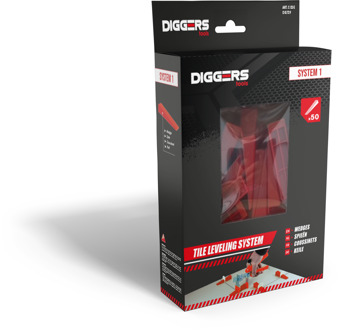 Tegelwig | 50 stuks | Systeem 1 - DIG729