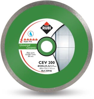 Tegelzaagblad Cev Superpro - 200mm - Diamant