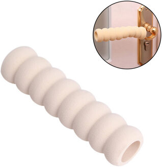 Tegen Kneuzingen Spiraal Baby Kinderen Veiligheid Deurklink Beschermkap Anti-Collision Knop Voor Kids Kinderen Kamer beige