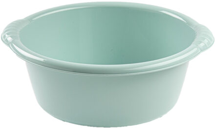 teiltje/afwasbak rond - 10 liter - mintgroen - kunststof - 40 x 38 x 15 cm