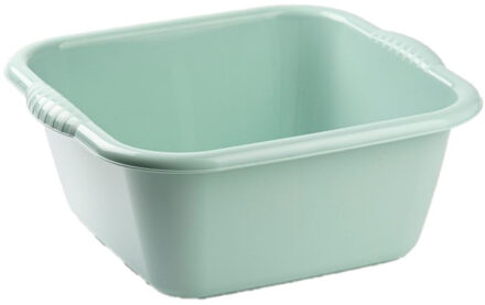 teiltje/afwasbak - Set van 2x stuks - vierkant - kunststof - 3 liter - 25 x 23 x 11 cm