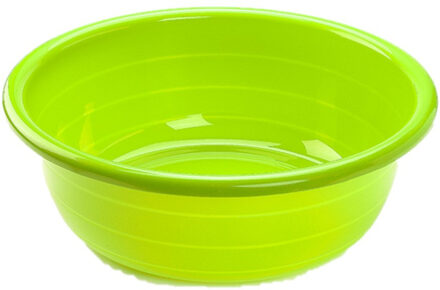 Teiltje - Set van 2x stuks - 11 liter - rond - groen - afwasbak - 39 x 14 cm
