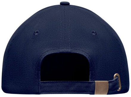 Tekapo zwaar geborsteld katoenen baseballpet - maat One size Blauw