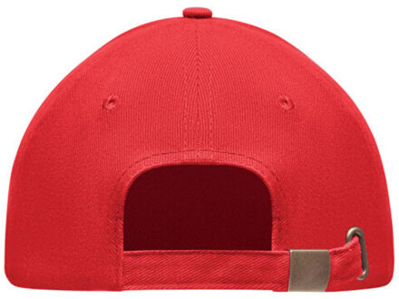 Tekapo zwaar geborsteld katoenen baseballpet Rood - One size