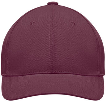 Tekapo zwaar geborsteld katoenen baseballpet Rood - One size