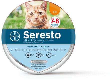 Teken- en Vlooienband - Anti tekenmiddel - Kat - 38 cm