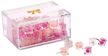 Tekening Leuke Push Pins Duim Voor Kurk Boord Of Travel World Map Kleurrijke Roze Duim Kopspijkers Kantoor Decoratieve Push pins helder stijl