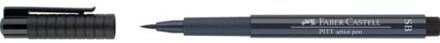 tekenstift Faber-Castell Pitt Artist Pen Soft Brush 157 indigo Zwart