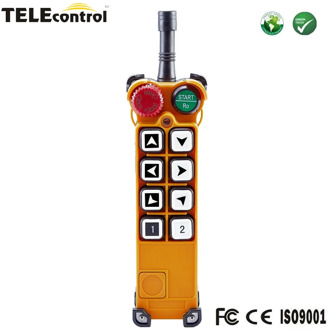 Telecontrol 8 Single Speed Button Wireless Industrial Crane Radio Remote Control F26-A1 Transmitter