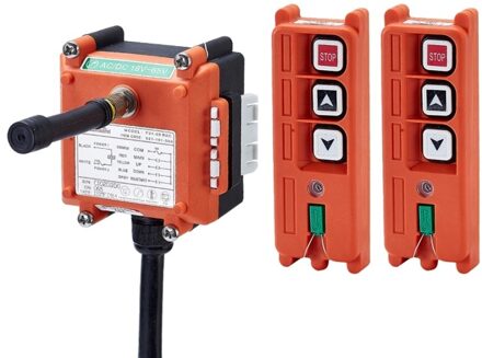 Telecrane Draadloze Industriële Afstandsbediening Elektrische Takel Afstandsbediening 2 Zender + 1 Ontvanger F21-2S AC220V