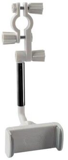 Telefoon Beugel Achteruitkijkspiegel Telefoon Houder Gps Smartphone Mount Verstelbare Ondersteuning Auto Levert wit