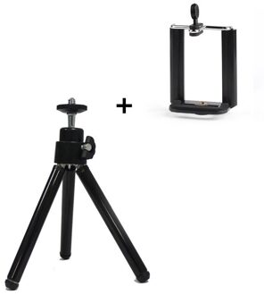 Telefoon Camera Tafel Statief Voor Digitale Camera Zelfontspanner Stand Voor Iphone Samsung Xiaomi zwart
